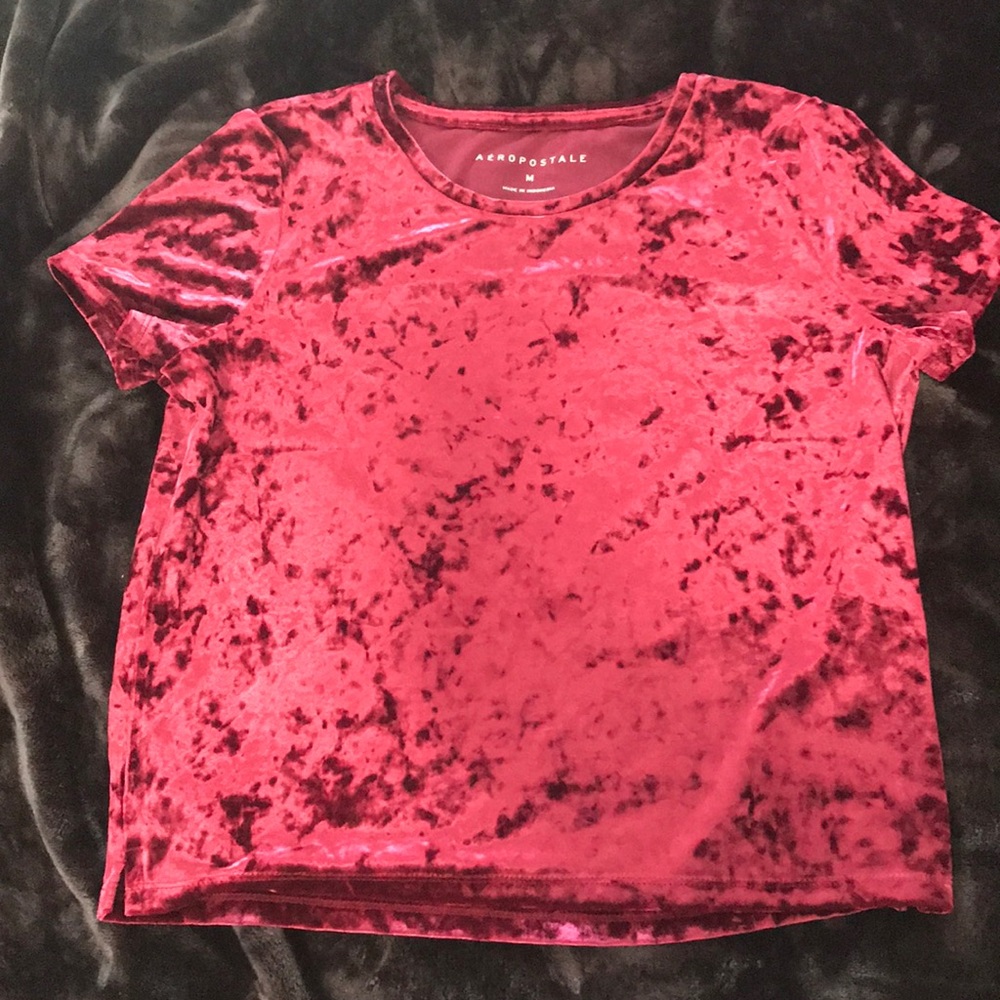 Crush velvet tee